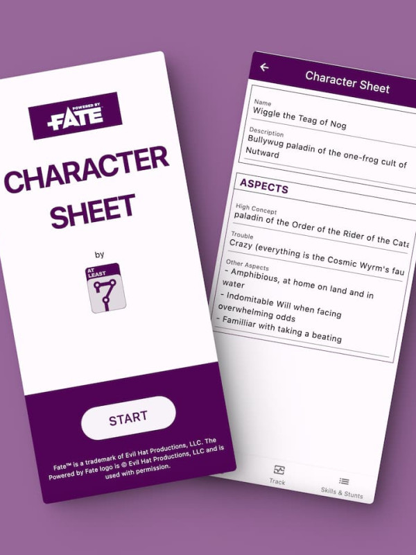 Fate Character Sheet